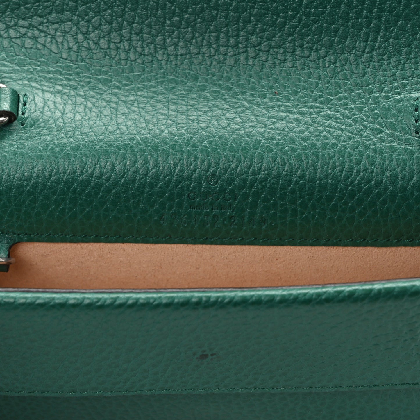 Dollar Calfskin Crystal Super Mini Dionysus Shoulder Bag Emerald