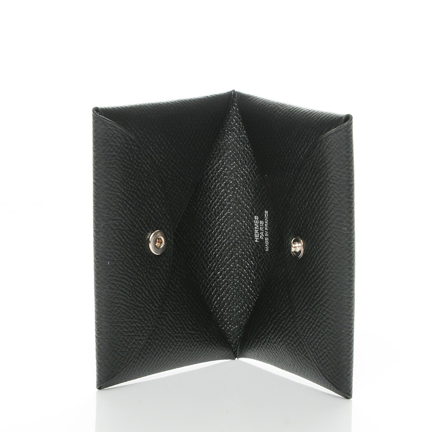 Hermes Epsom Calvi Card Case Black 5 of 6
