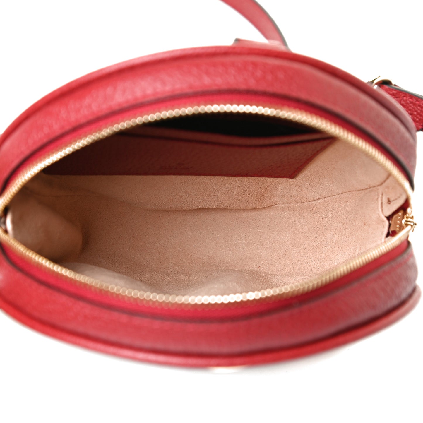 GG Supreme Monogram Web Flora Mini Ophidia Round Backpack Red
