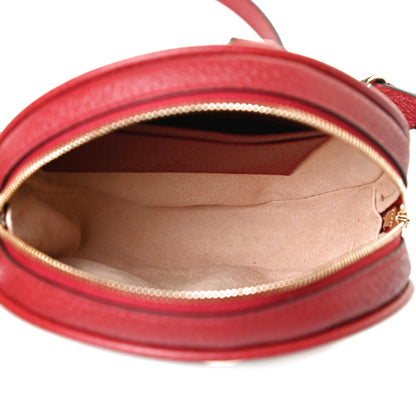 Gucci GG Supreme Monogram Web Flora Mini Ophidia Round Backpack Red 5 of 10