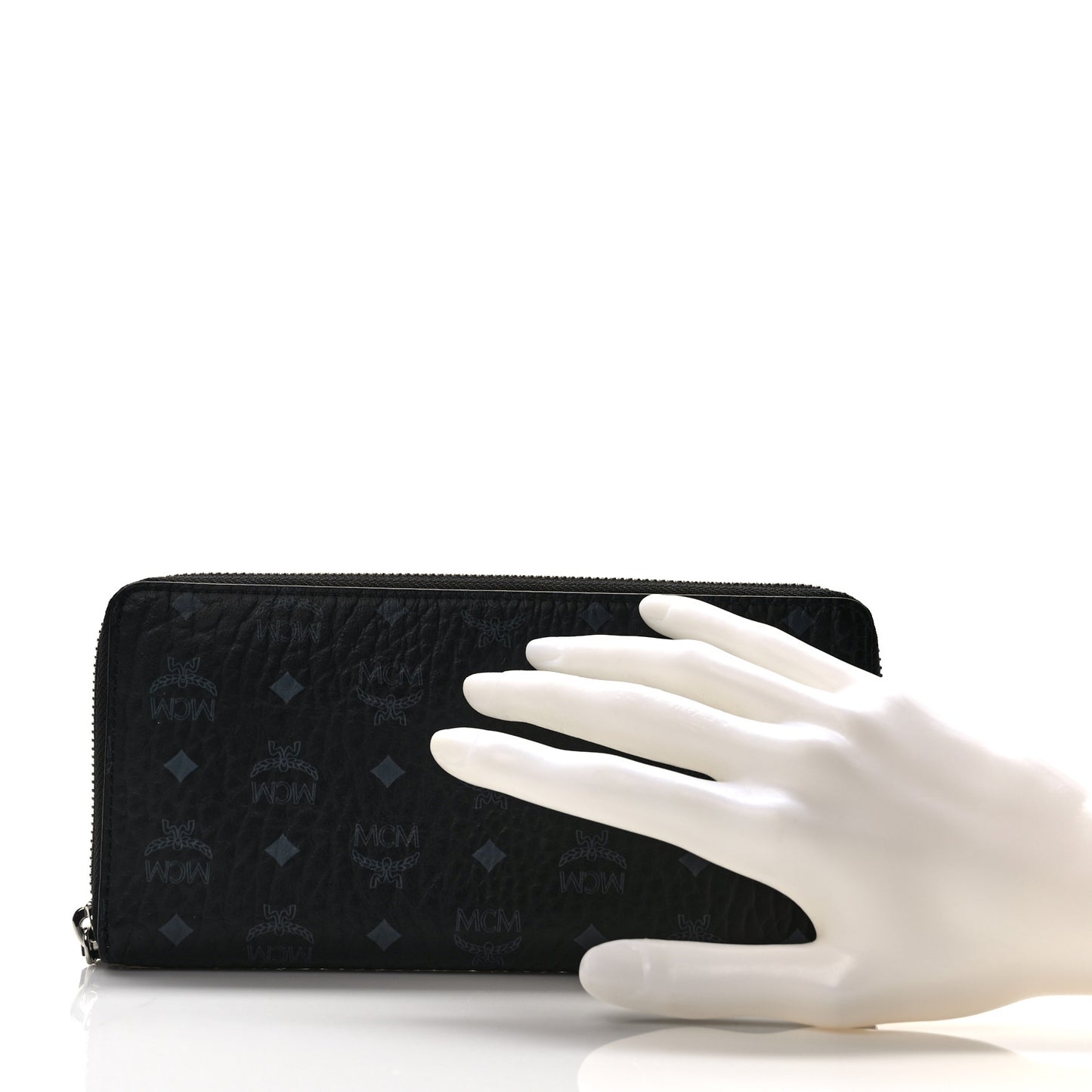 Visetos Large Zip Around Wallet Black
