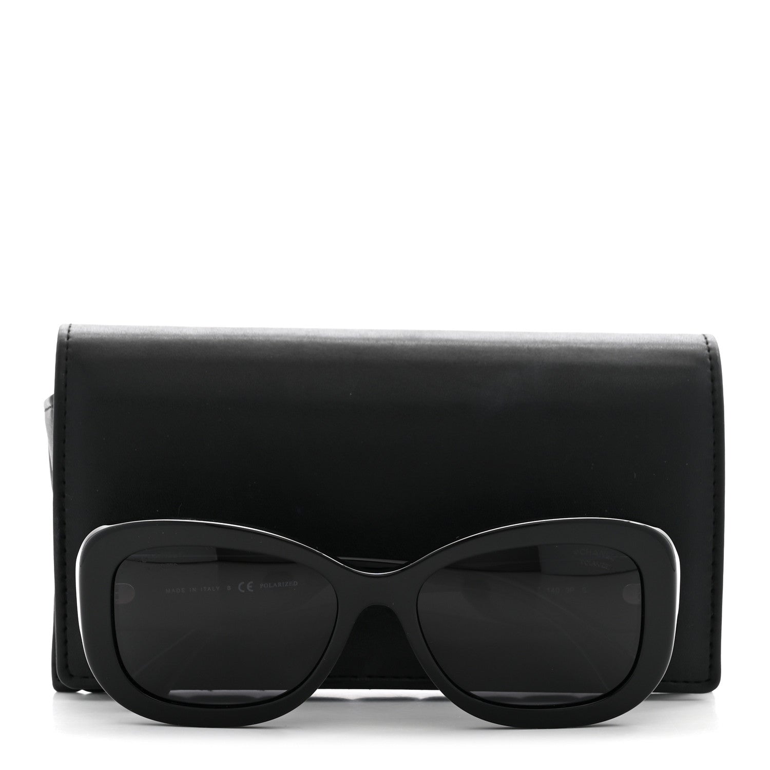 Chanel Acetate Polarized CC Sunglasses 5468-B-A Black 9 of 9