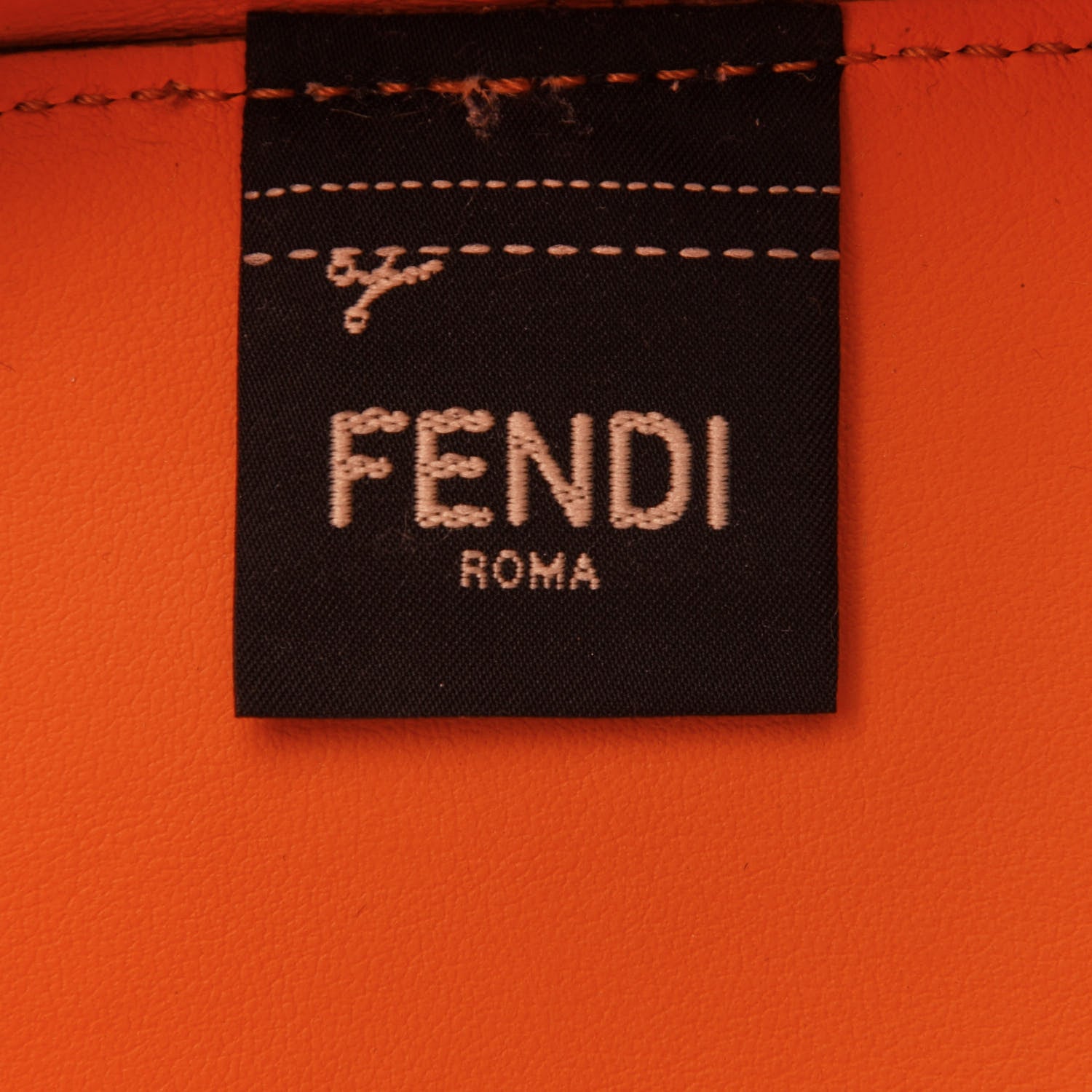 Fendi TPU FF Vitello Grace F is Fendi Mini Mon Tresor Bucket Bag Aranciata 7 of 10