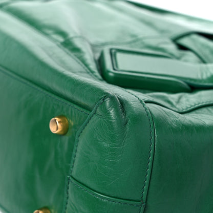 Bottega Veneta Paper Calfskin Maxi Intrecciato Medium Arco Slouch Racing Green 10 of 16
