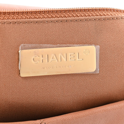 Chanel Lambskin Quilted Large Chanel 19 Flap Brown 6 of 9