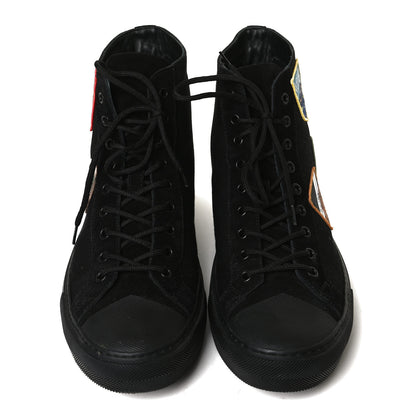 Louis Vuitton Canvas Alps Tattoo Sneaker Boots 9 Black 5 of 11