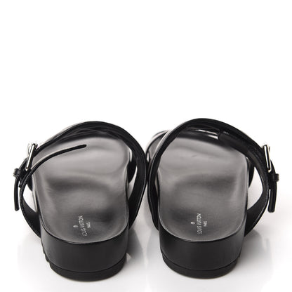 Louis Vuitton Calfskin New Wave Bom Dia Mule Sandals 41 Black 5 of 10