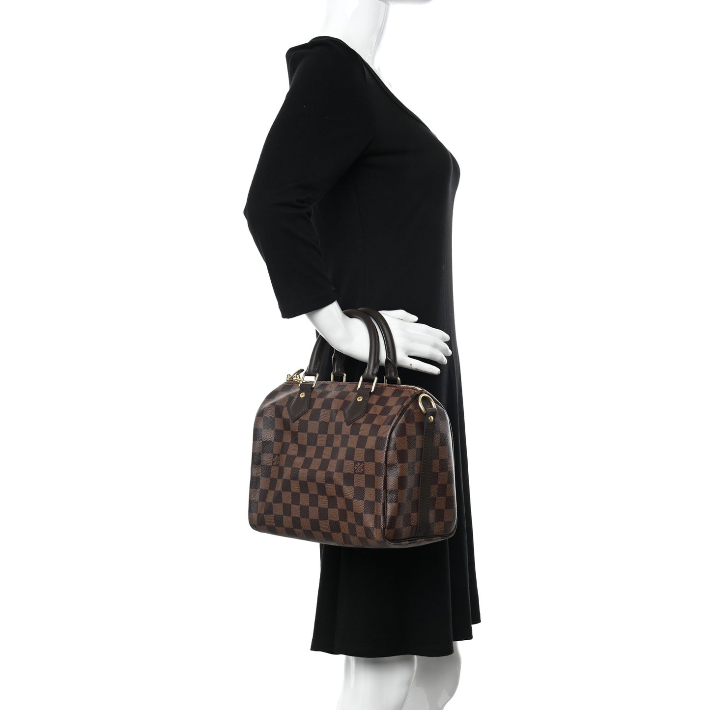 Damier Ebene Speedy Bandouliere 25