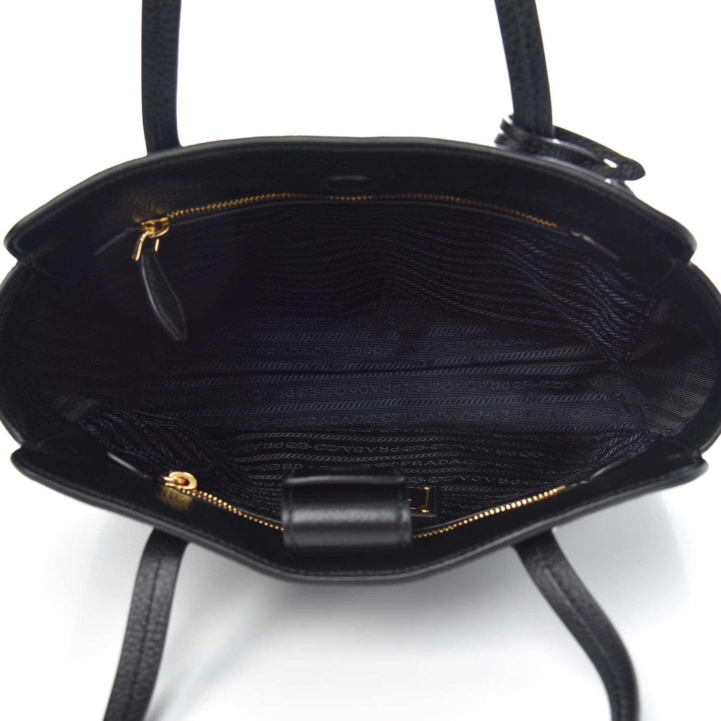 Vitello Daino Shopping Tote Black