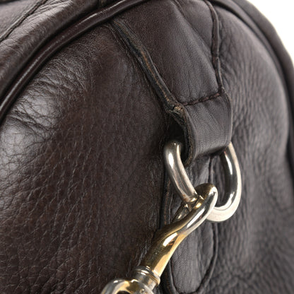 Gucci Calfskin Vintage Web Medium Boston Dark Brown 19 of 21
