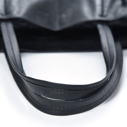 Celine Soft Grained Calfskin Small Belt Cabas Phantom Black 12 of 14