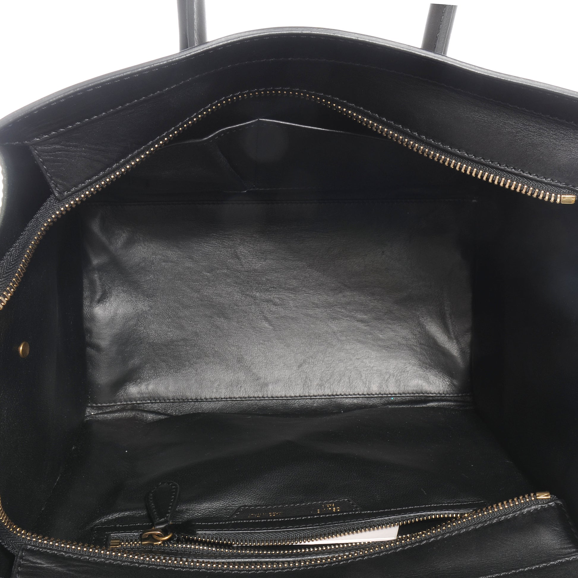 Celine Smooth Calfskin Mini Bi-Color Luggage Forest Black 5 of 7