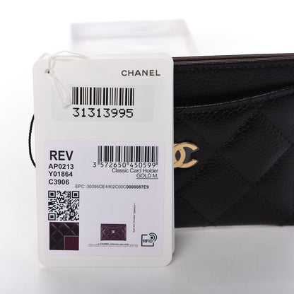 Chanel Caviar Quilted Card Holder Black 10 of 10