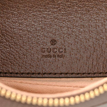 Gucci GG Supreme Monogram Textured Calfskin Web Mini Ophidia Half Moon Hobo Beige Ebony New Acero 6 of 10
