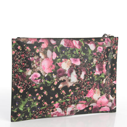 Givenchy Coated Canvas Roses Camouflage Print Medium Antigona Zip Pouch Black 3 of 7