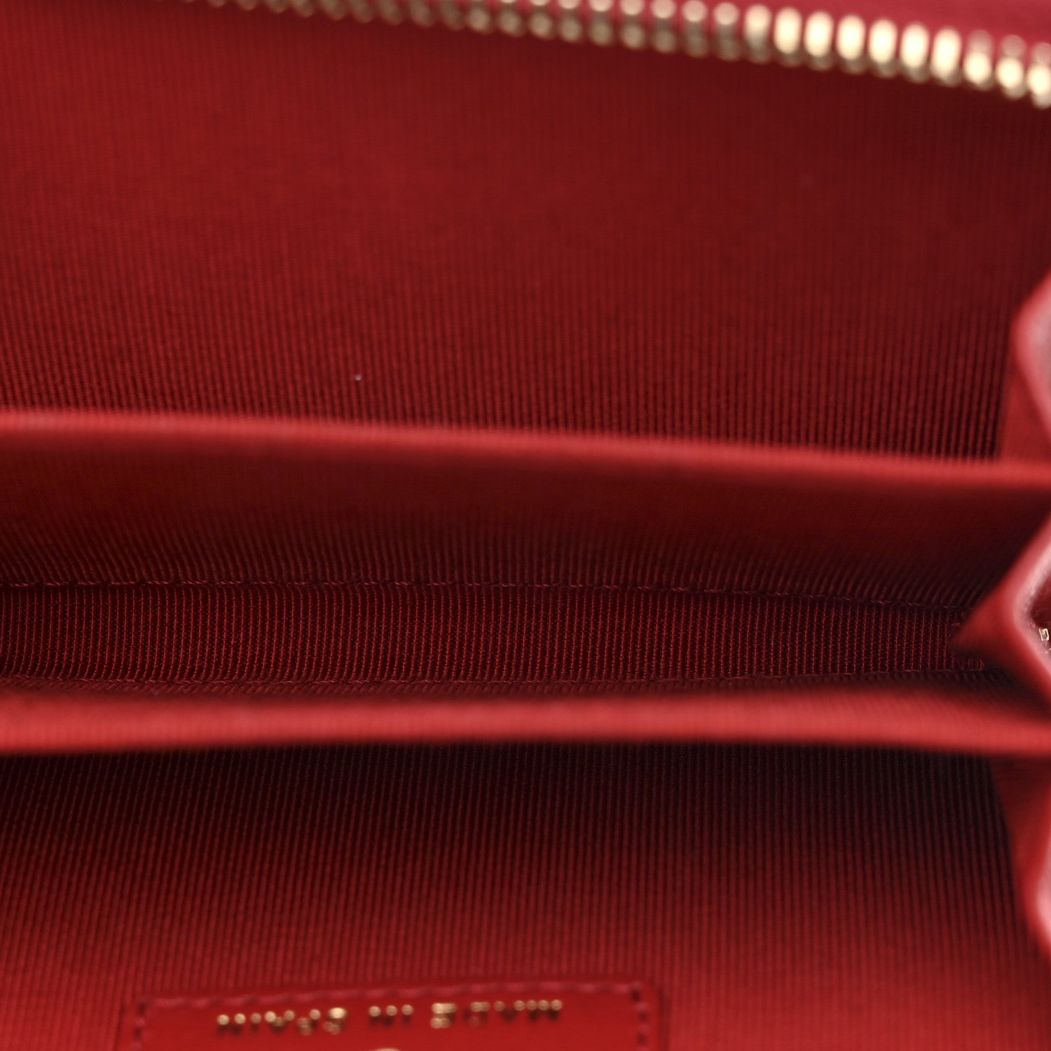 Chanel Caviar Quilted Zip Coin Purse Red 5 of 8