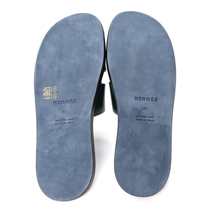 Hermes Calfskin Mens Izmir Sandals 44 Vert Fonce 6 of 10