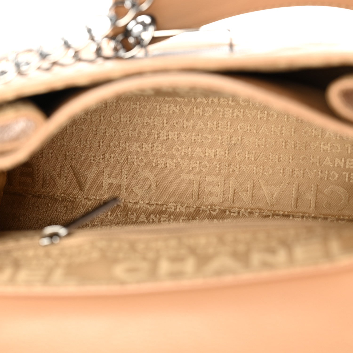 Chanel Caviar Quilted Mini Accordion Flap Beige 4 of 11