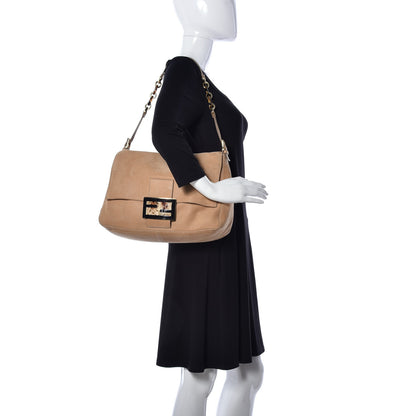 Fendi Vitello Savana Big Mama Baguette Caramello Tartaruga Natural 2 of 10