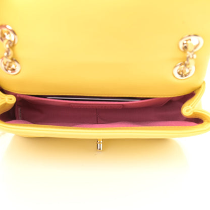 Chanel Lambskin Small Entwined Chain Flap Yellow Multicolor 5 of 11