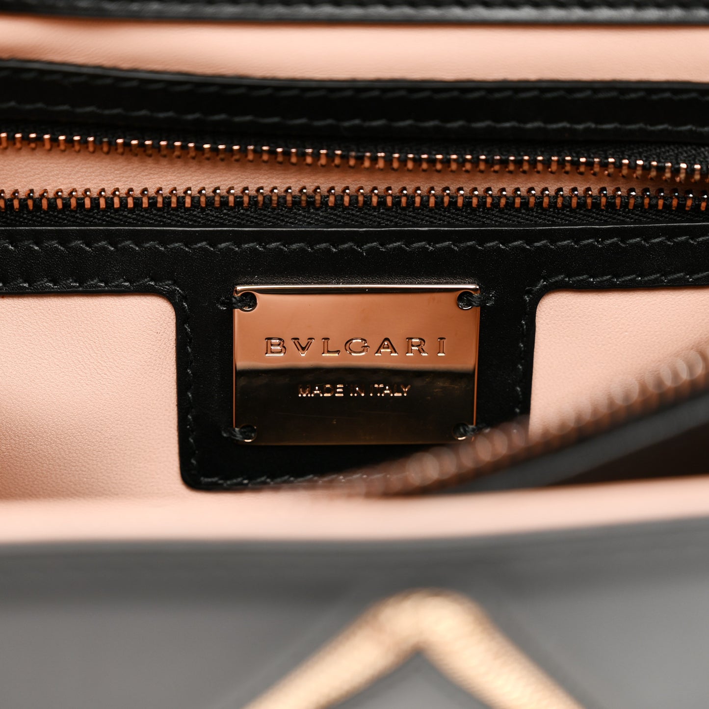 Calfskin Glam Rebel Serpenti Forever Shoulder Bag Black