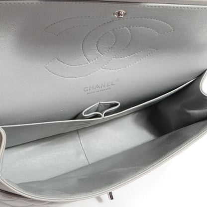 Chanel Caviar Jumbo Double Flap Light Grey 5 of 9