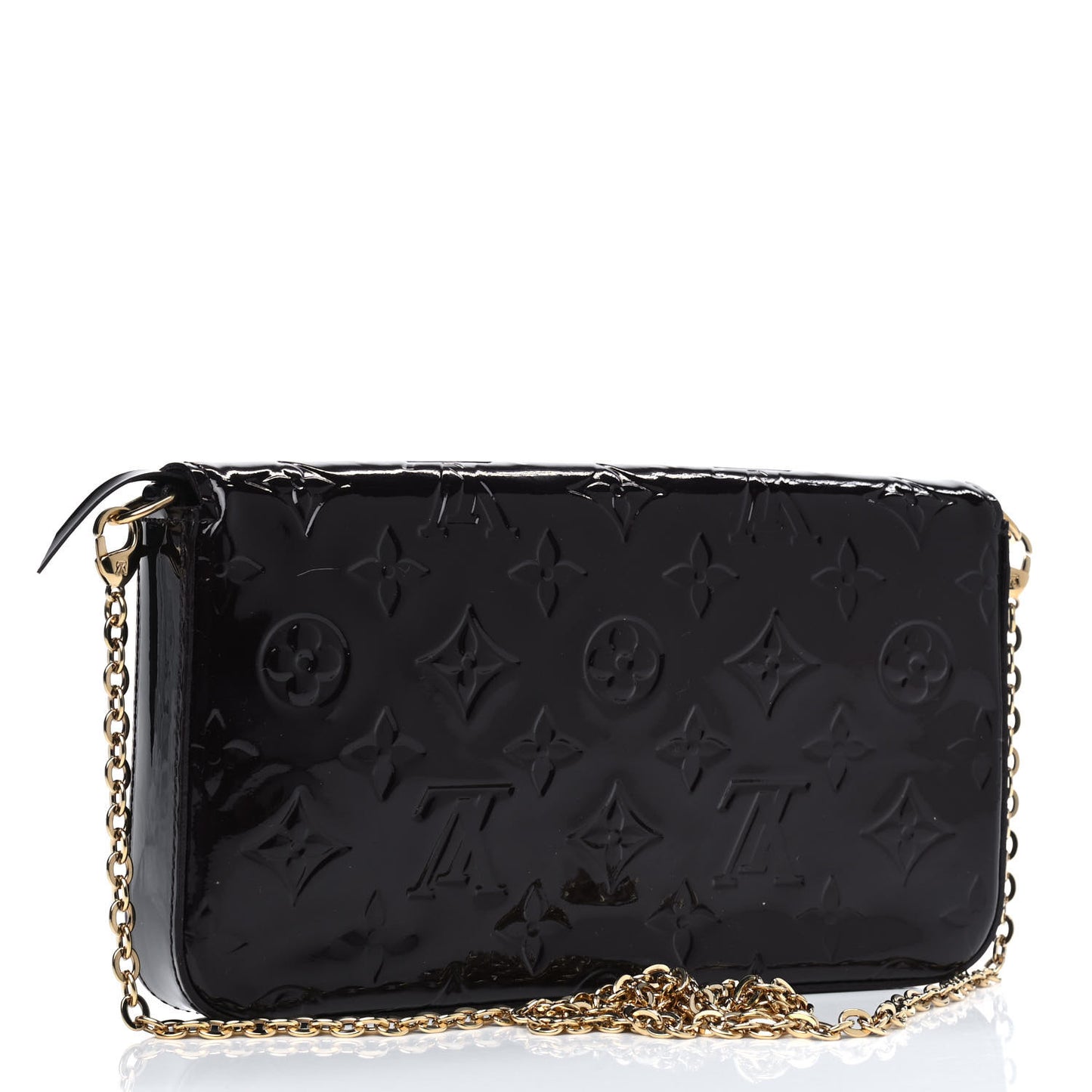 Vernis Pochette Felicie Chain Wallet Amarante