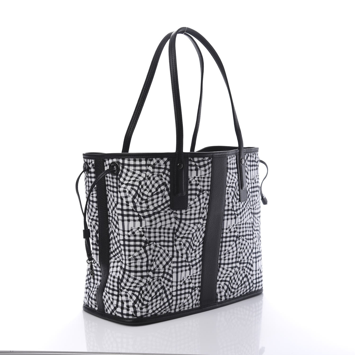 MCM Visetos Medium Liz Reversible Shopper Tote Black 10 of 15