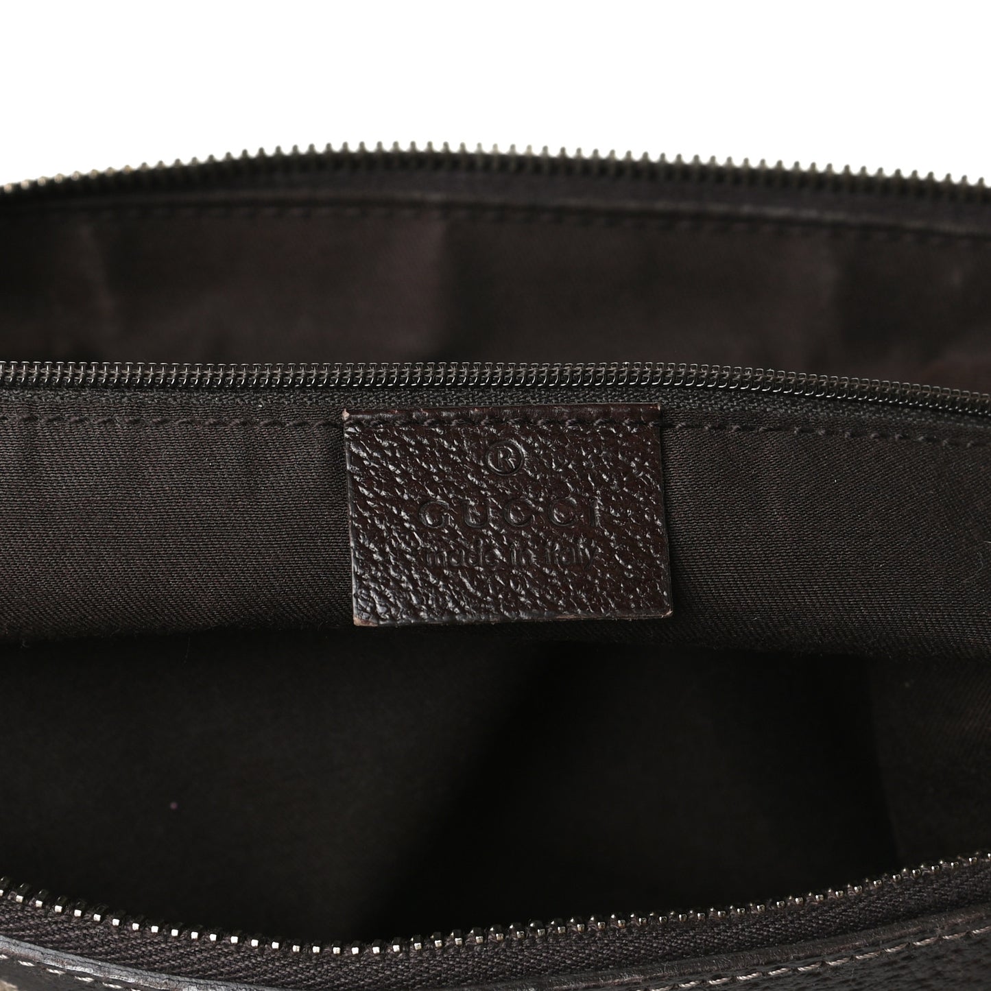 Monogram Medium Abbey Tote Dark Brown