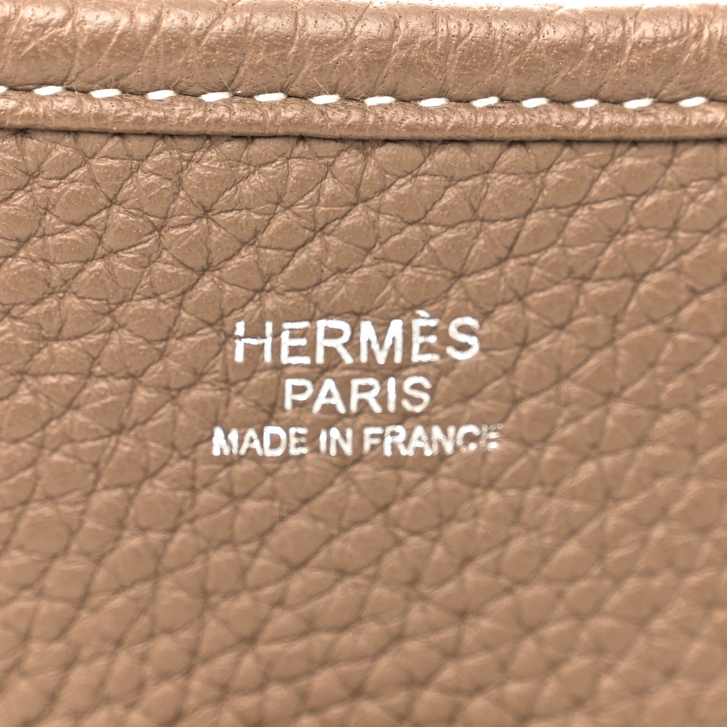 Hermes Taurillon Clemence Evelyne III PM Etoupe 6 of 10
