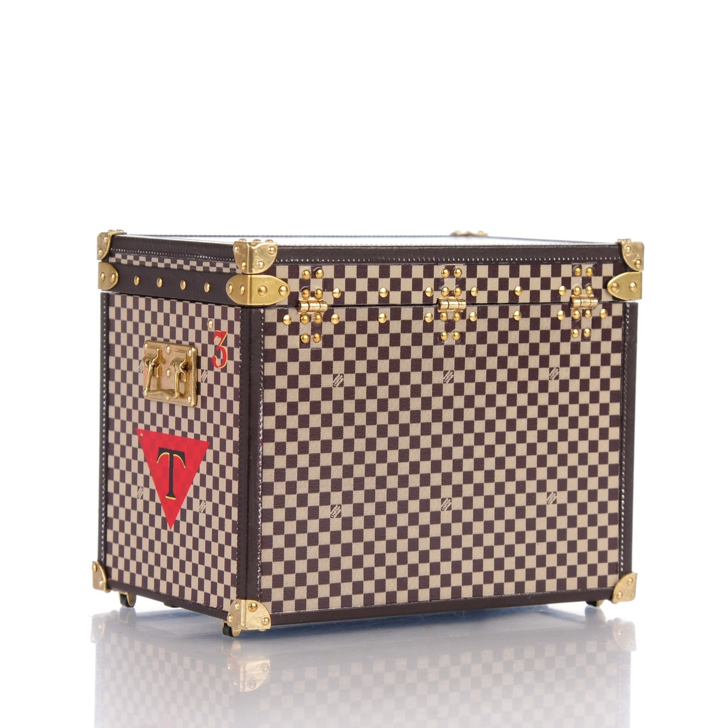 Damier 1895 Ladies Hat Trunk Mini Malle Chapeaux Jewelry Box