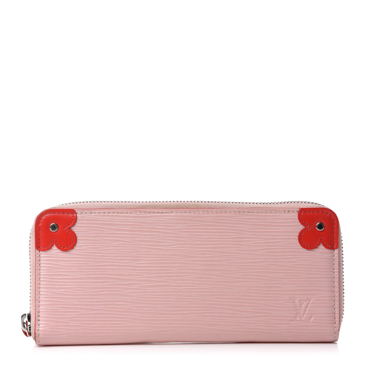 Louis Vuitton Epi Blooming Corners Clemence Wallet Rose Ballerine Coquelicot 1 of 7