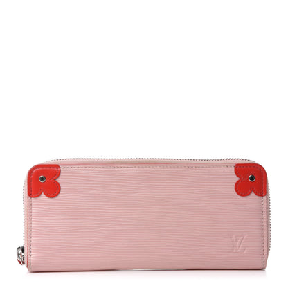 Louis Vuitton Epi Blooming Corners Clemence Wallet Rose Ballerine Coquelicot 1 of 7