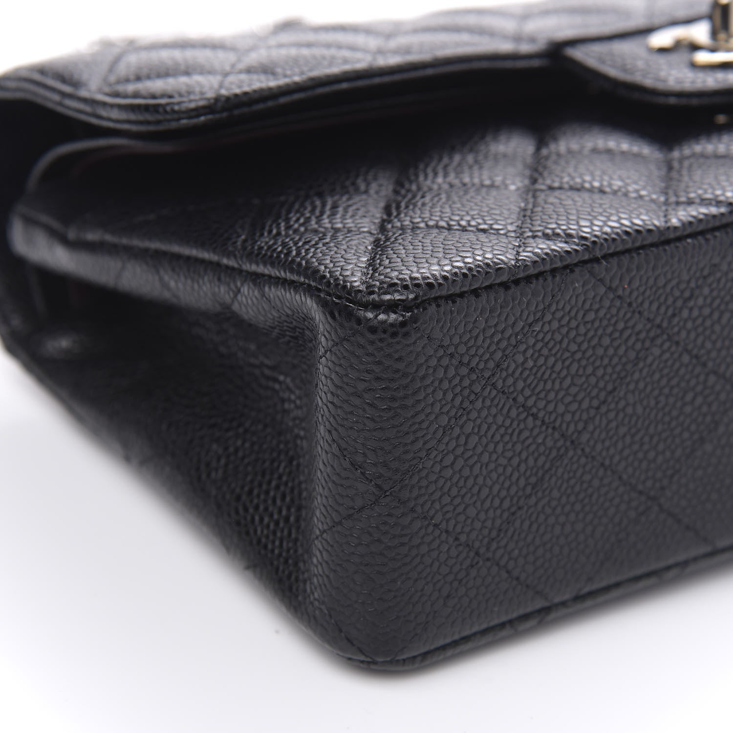 Chanel Caviar Quilted Small Double Flap Black 10 of 12