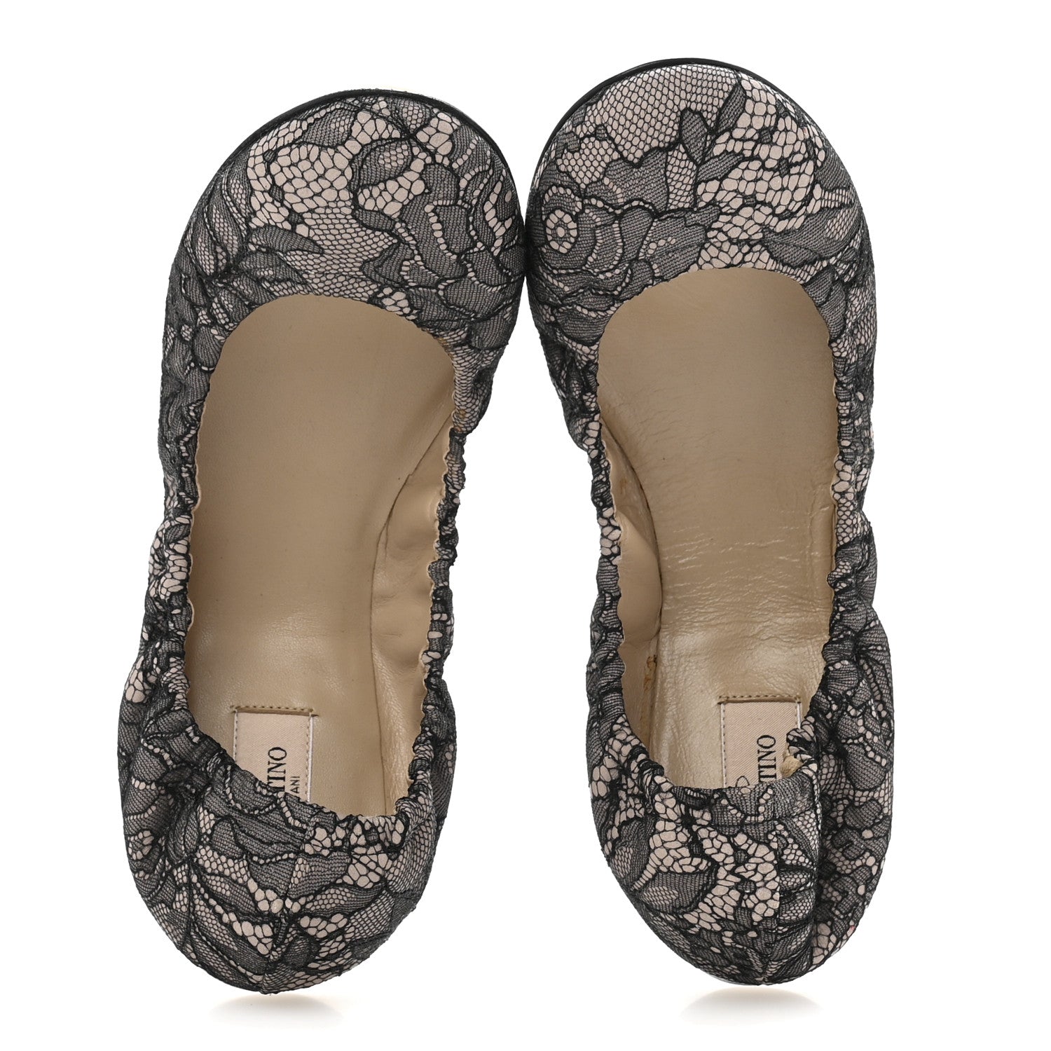 Valentino Garavani Lace Ballerina Flats 40 Black 2 of 10