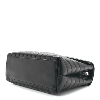 Saint Laurent Calfskin Y Quilted Monogram Medium Loulou Chain Satchel Black 11 of 13