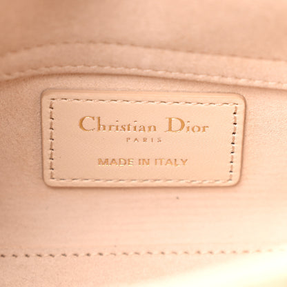 Christian Dior Lambskin Cannage Micro Lady D-Joy Sand Rose 6 of 11