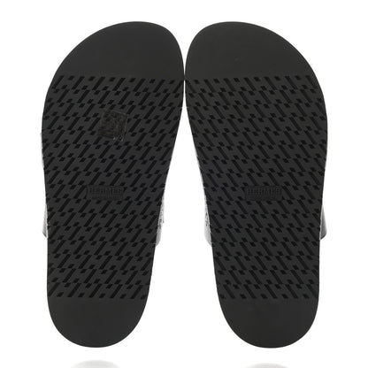 Hermes Calfskin Womens Chypre Sandals 37 Black 5 of 11