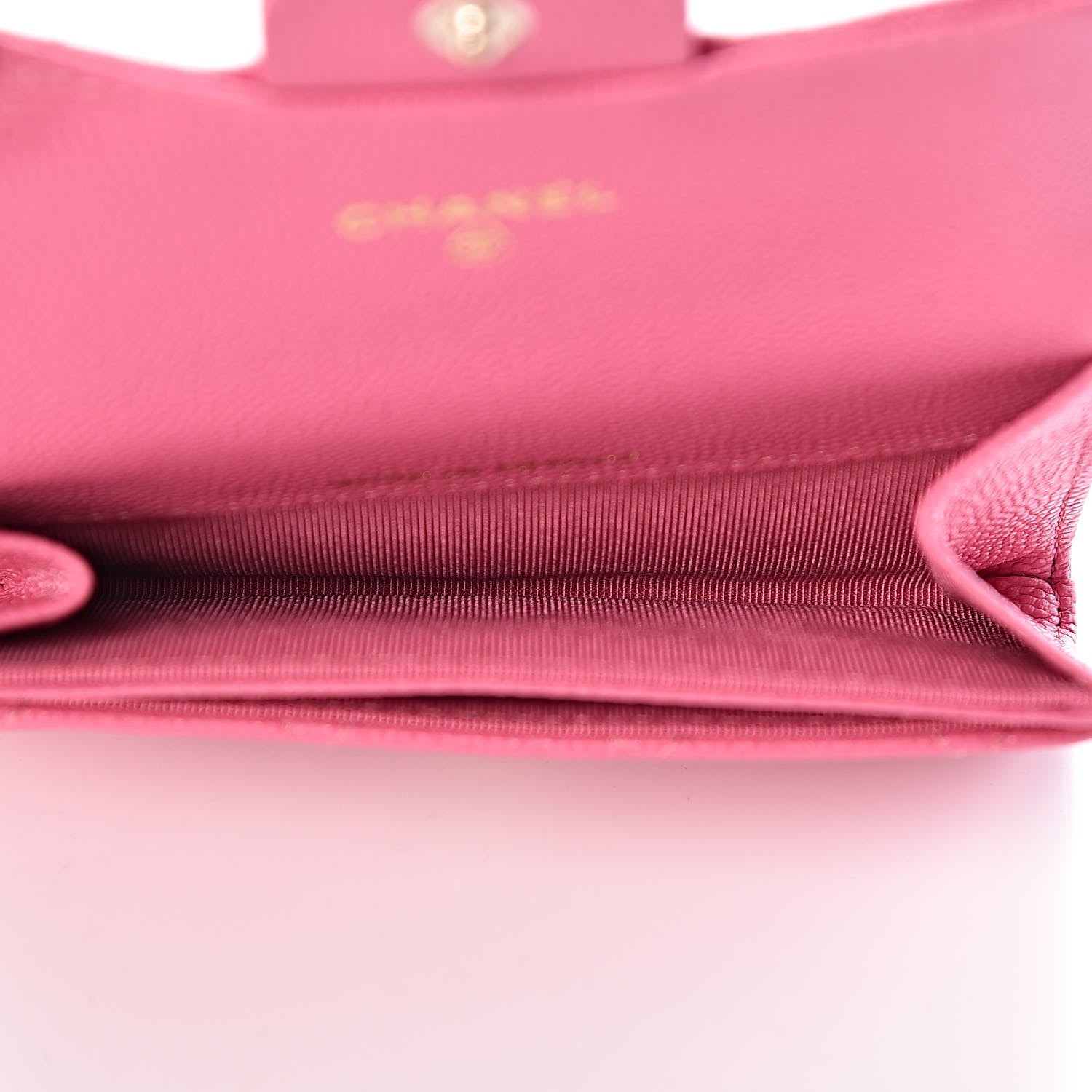Chanel Caviar Quilted Flap Card Holder Pink 5 of 12