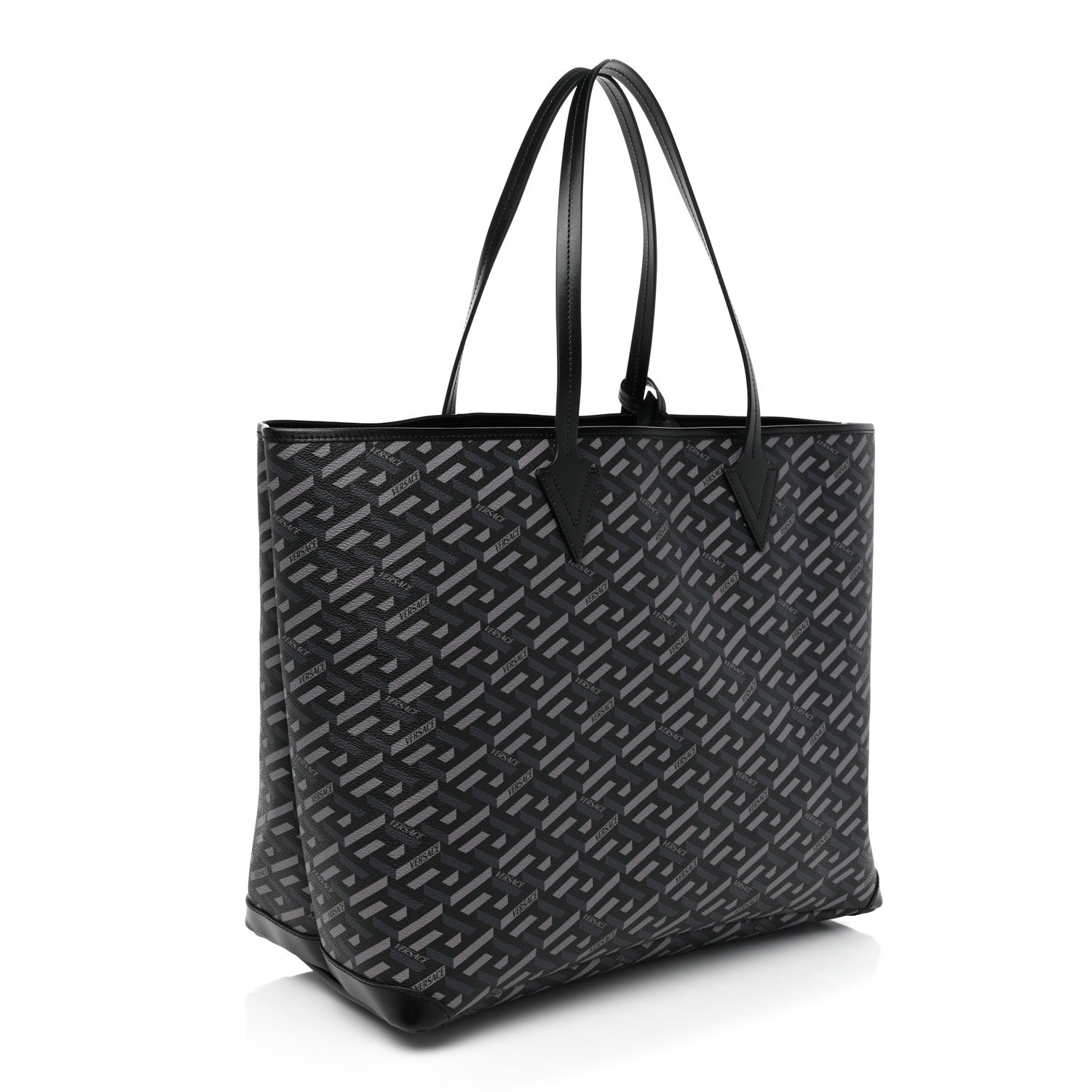 Versace Calfskin Monogram Smile Medusa Tote Multicolor 3 of 7