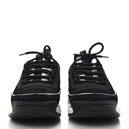 Chanel Velvet Calfskin Mixed Fibers CC Sneakers 39 Black 2 of 10