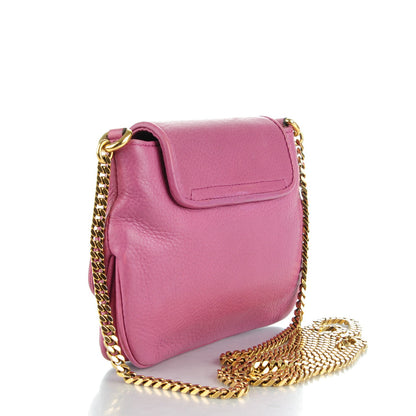 Gucci Pebbled Calfskin Small 1973 Chain Shoulder Bag Peonia Flower 3 of 8
