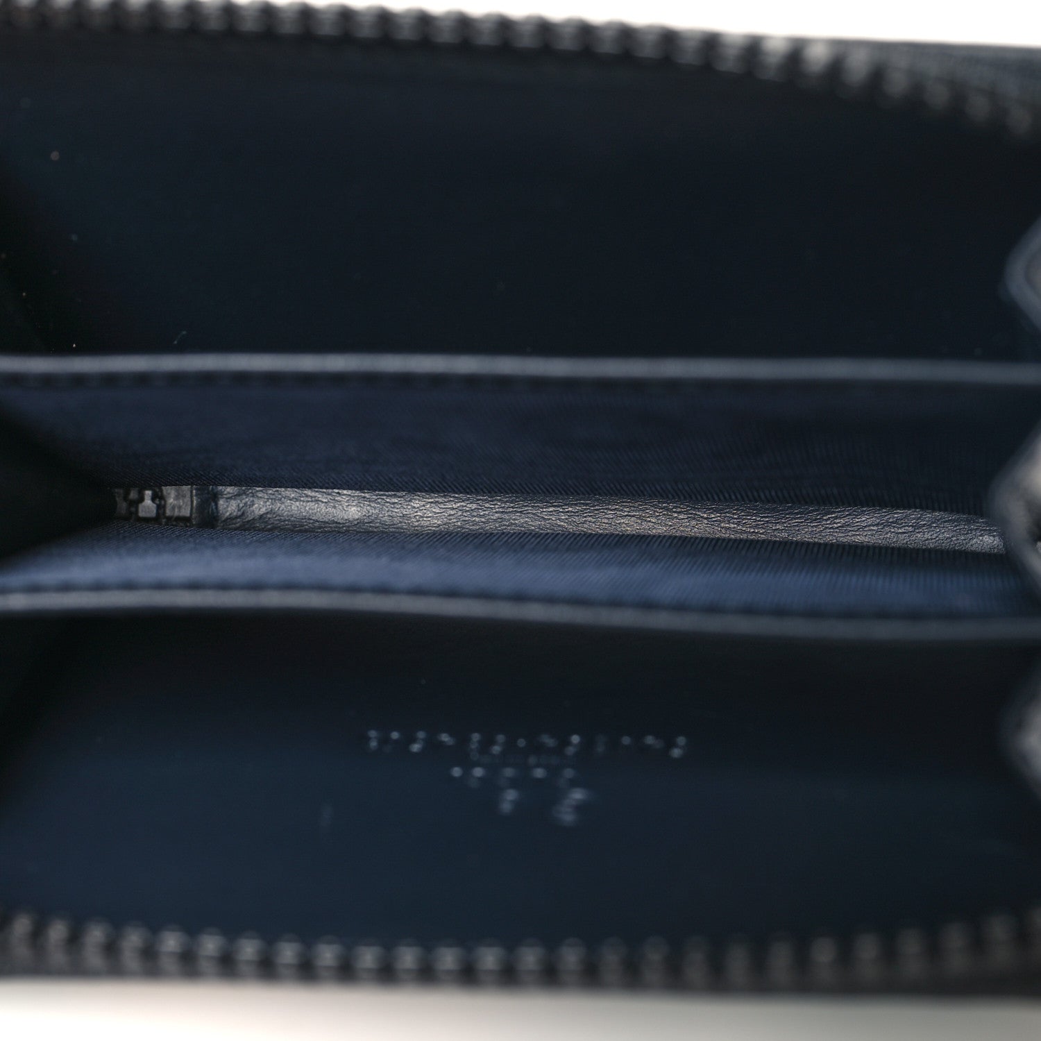 Gucci GG Supreme Monogram Blooms Zip Around Card Case Wallet Beige Blue Navy 5 of 6