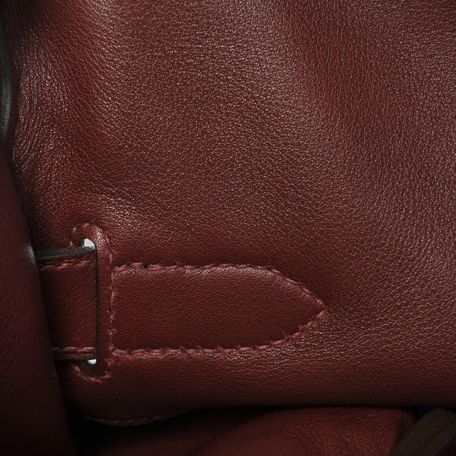 Hermes Veau Sikkim Kelly Relax 50 Rouge H 10 of 31