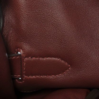 Hermes Veau Sikkim Kelly Relax 50 Rouge H 10 of 31