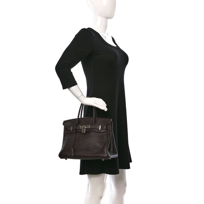 Hermes Taurillon Clemence Birkin 30 Prune 2 of 16