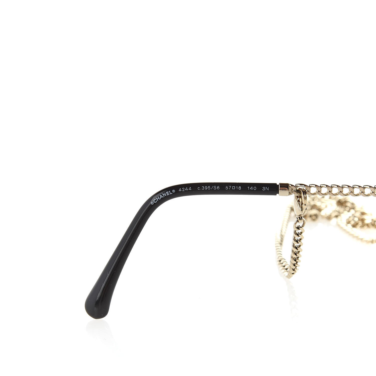 Chanel Chain Square Sunglasses 4244 Black 6 of 9