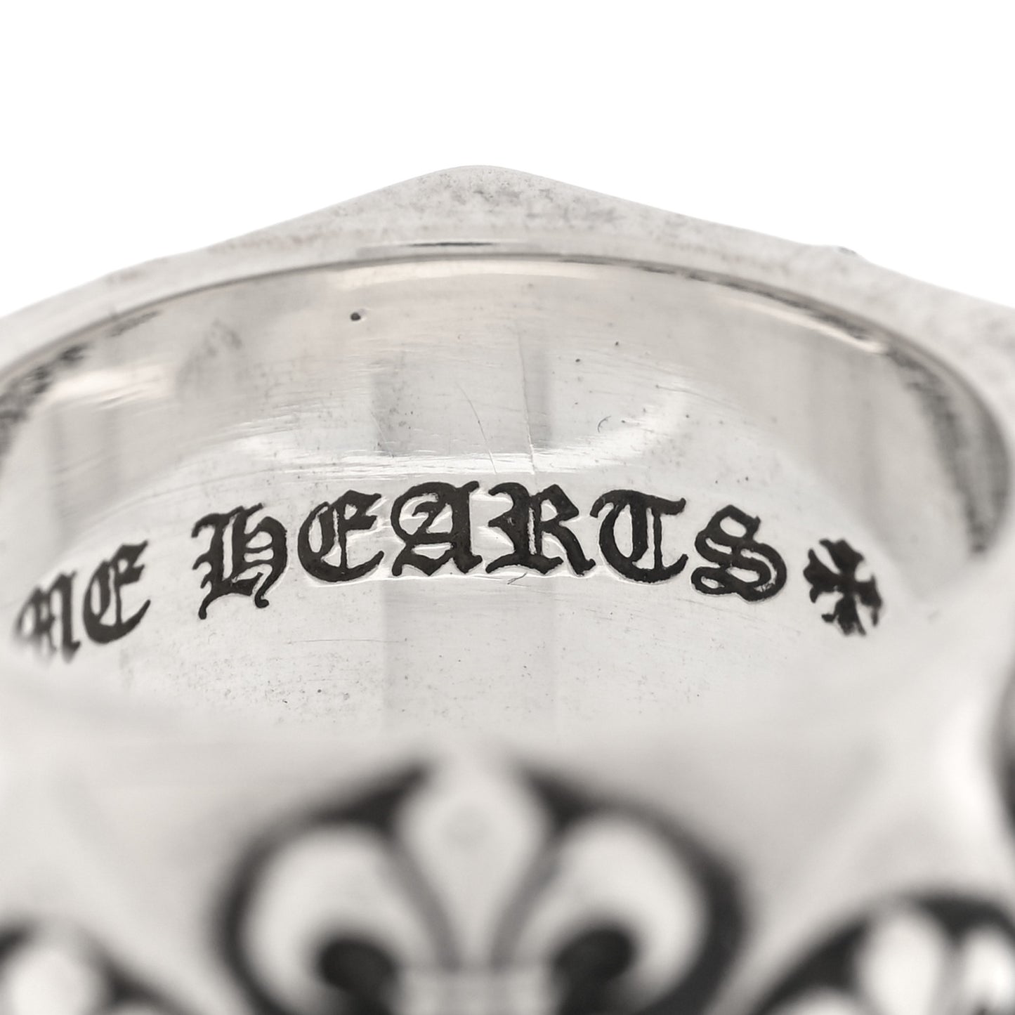 Sterling SIlver Pentagon Fleur de Lis Ring 55 7.25