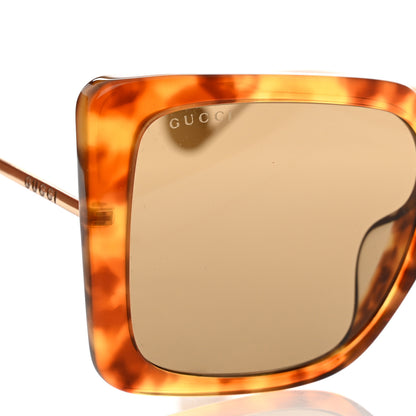 Gucci Acetate Oversize Square Frame GG0435S Sunglasses Havana 7 of 8
