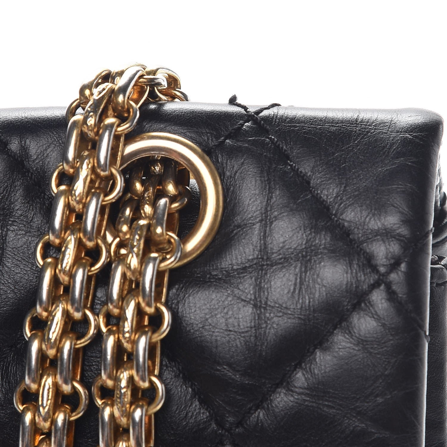Chanel Aged Calfskin Quilted 2.55 Reissue 227 Flap Black 11 of 21